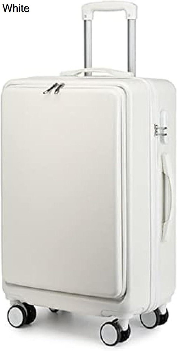 スーツケース キャリーバッグ キャリーケース フロントオープン型 コロコロバック 国内旅行 suitcase 機内持込1〜3泊 超軽量の画像