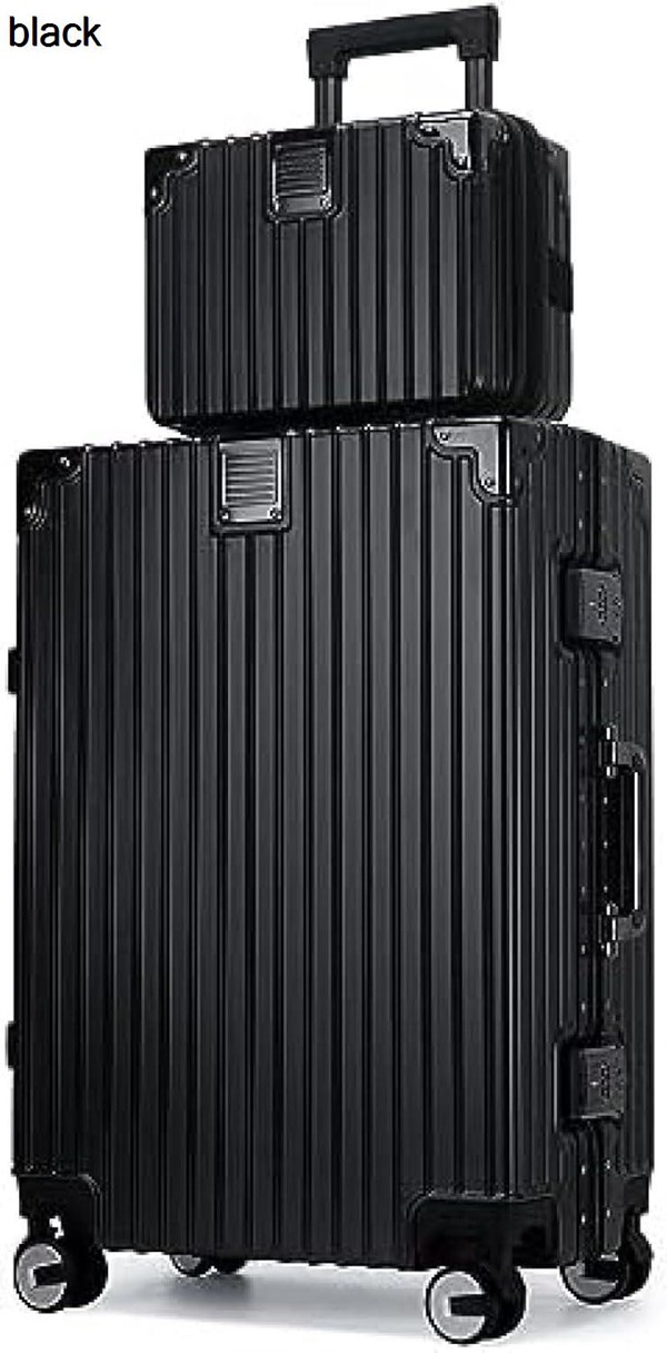 スーツケース 親子セット 化粧ケース キャリーケース 機内持込 ファスナー キャリーバッグ 超軽量 ジッパー ミニトランク TSA 大型の画像