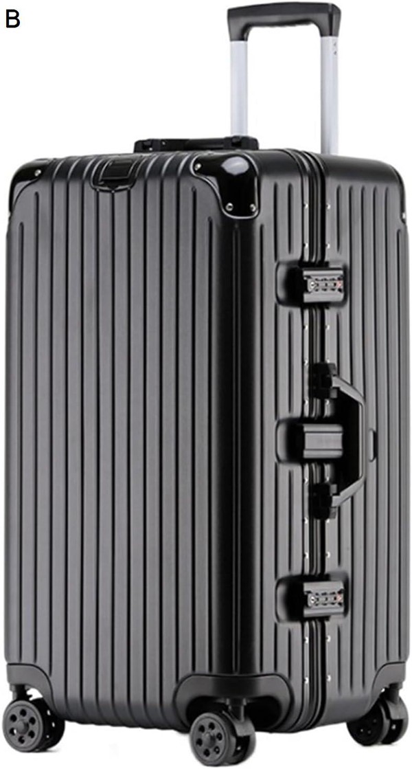 キャリーバッグ スーツケース 荷物 24 インチワイドハンドルスーツケースアルミフレーム付きハードシェルスピナーホイール TSA ロック_2