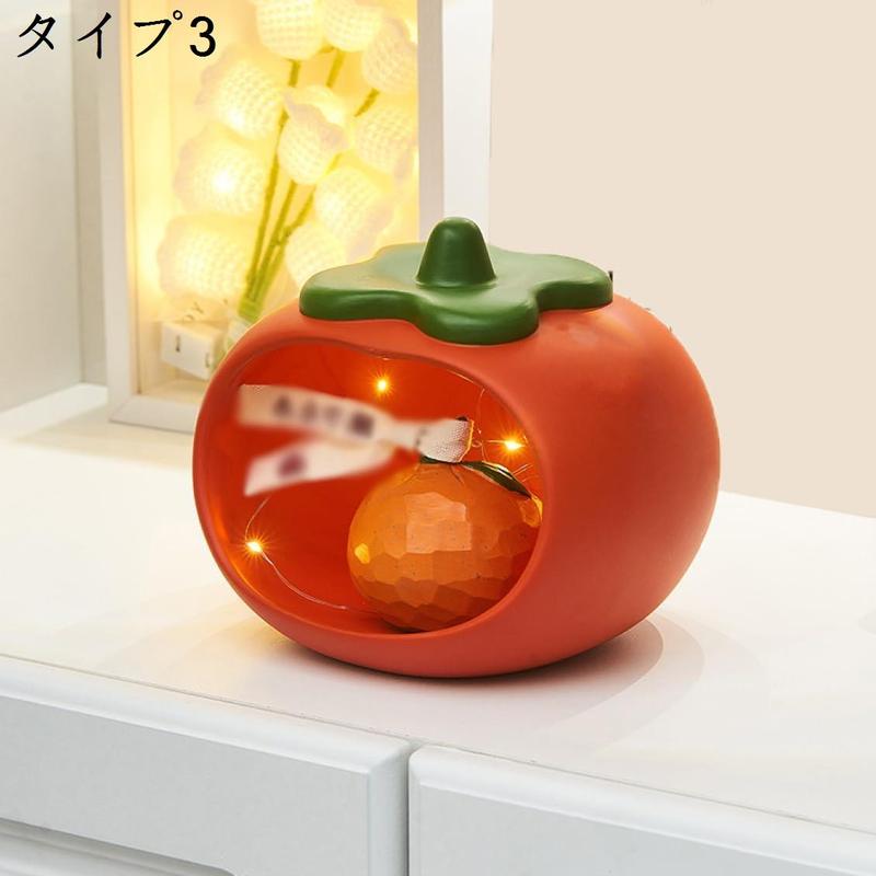 置き物 トレイ ジュエリー トレー 柿 収納 おしゃれ かわいい 果物 インテリア 置物 小物 入れ 小皿 ピアス ネックレス F 指輪_3