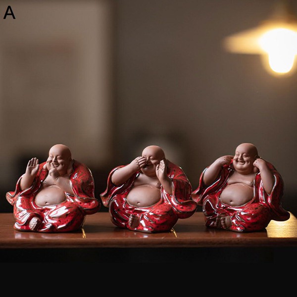 Amazon.co.jp: 布袋様 陶器 置物 七福神 寿光作 縁起物 オブジェ