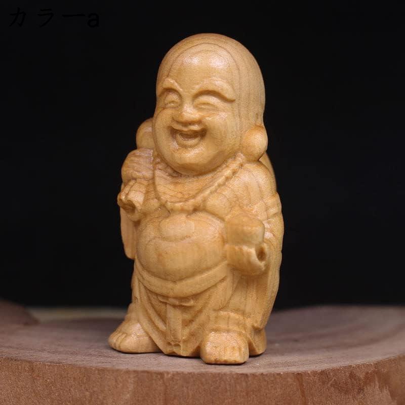 古い布袋様　陶器置物　永樂印　明治〈検 永樂善五郎　七福神 布袋尊 陶器製 置物 布袋様 工芸品 縁起物 七福神 神仏 金運