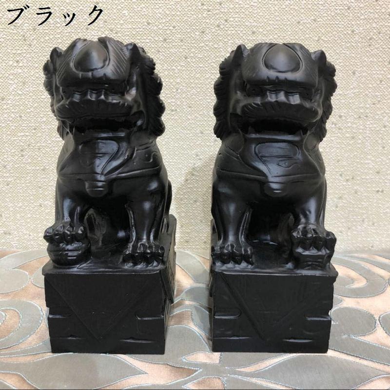 狛犬 樹脂 招財 風水 風水置物 シーザー シーザーの置物 風水グッズ 金獅子の置物 インテリア ホワイト お守り応接室 玄関 L ロビー_2