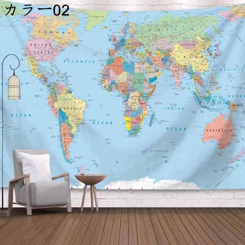 ヴィンテージ風タペストリー 世界地図ワールドマップ インテリア おしゃれの壁掛け 多機能ファブリック装飾用品 100*150cm 模様替え｜figurina｜11