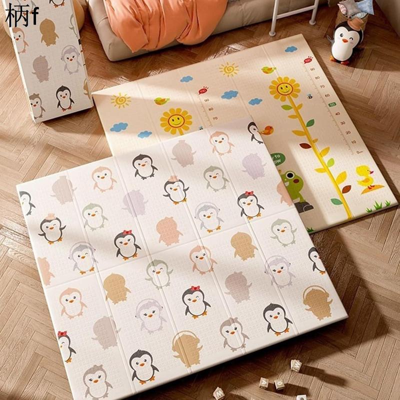 ベビーマット 200cm*180cm*1cm 極厚 赤ちゃん プレイマット 子供ゲームパッド 新生児折りたたみマット 防汚 防音 滑り止めの画像