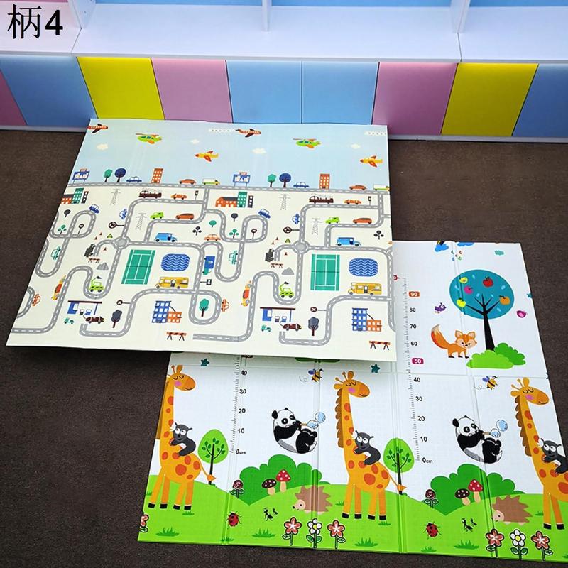 ベビーマット ベビープレイマット フロアマット 200*180*0.9cm 両面印刷 リバーシブル 遊びマット コルクマット ベビー 軽量の画像