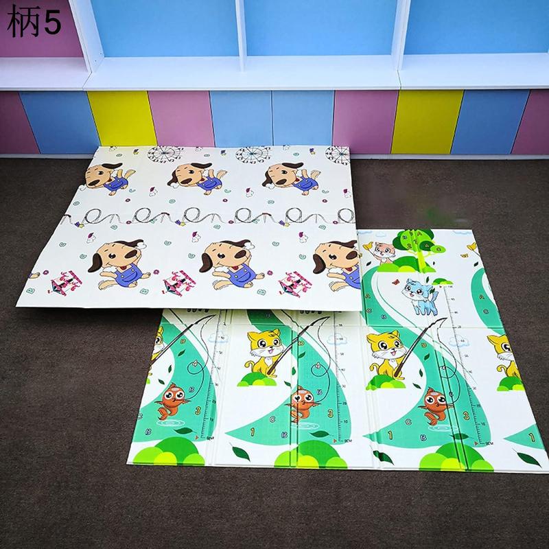 ベビーマット ベビープレイマット フロアマット 200*180*0.9cm 両面印刷 リバーシブル 遊びマット コルクマット ベビー 軽量の画像