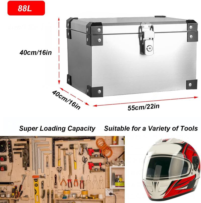 長方形リアボックス バイク トップケース リアボックス 22L 28L