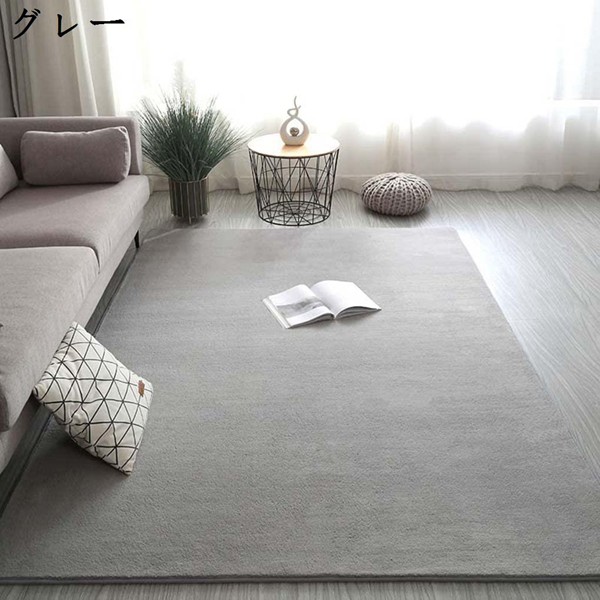 ラグ 白 無地 リビング/ベッドルーム 洗える カーペット 160x100cm