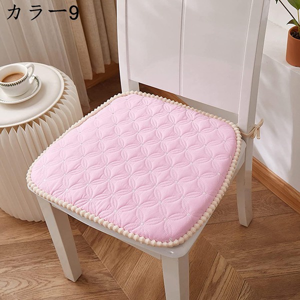 座布団 椅子用 45*43cm 低反発 ダイニングチェア用クッション