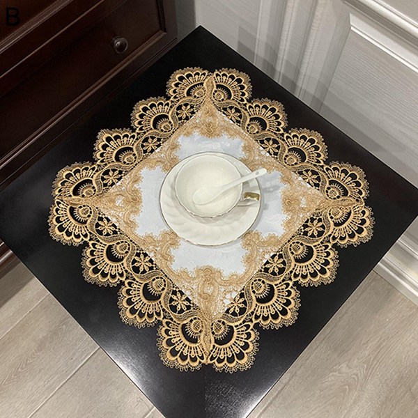 レース敷物ランチョンマット花豪華オーバルフランスお洒落可愛い上品花瓶敷きマット白 レース敷物ランチョンマット花豪華オーバルフランスお洒落可愛い上品