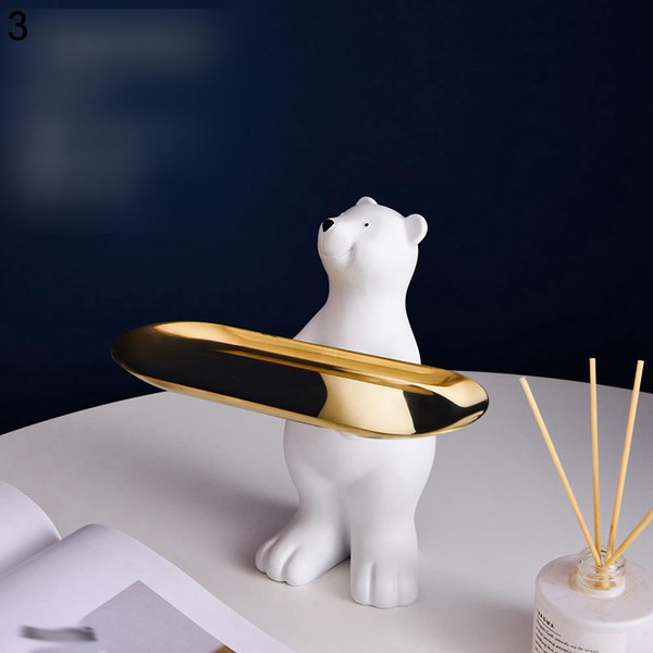 鍵置き 玄関 インテリア 動物の置物 トレイ収納 動物像 彫刻装飾 樹脂