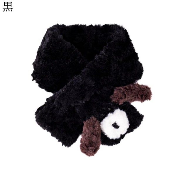 ティペット フェイクファースヌード 犬柄 女の子 レディース マフラー 差し込み 冬 あったかい 厚い 首巻き ネックウォーマー モフモフ |  | 02