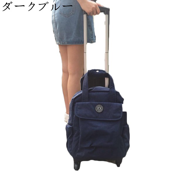 キャスター付き キャリーバッグ スーツケース 2way 花柄 ソフト
