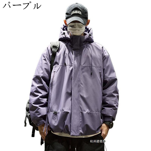 メンズ ダウンジャケット フード付き ダウンコート 冬服 厚手 保温性 防寒アウター 無地 カジュアル カッコイイ ファッション 男女兼用_3