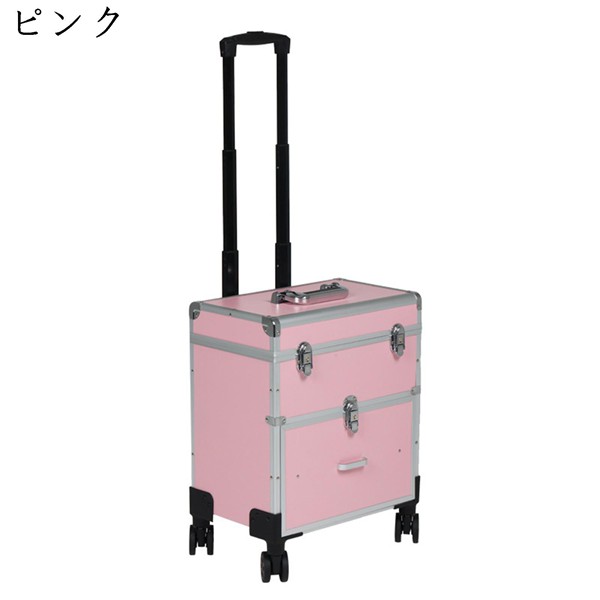アーティスト　メイクボックス キャリー付き（予備キャスター付き） メイクボックス キャスター付き キャリーバッグ プロ仕様 大容量