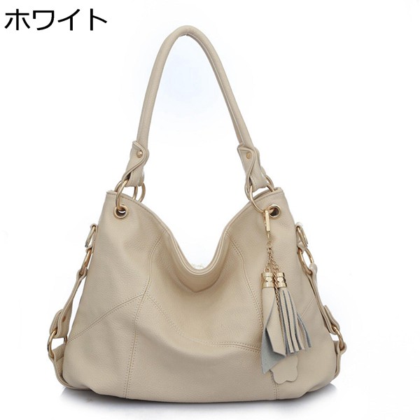 トートバッグ 大容量 レディース ショルダーバッグ 2way タッセル付き 手提げ a4サイズ tote bag 背面ポケット カバン |  | 05