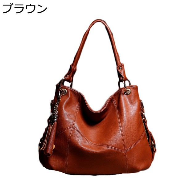 トートバッグ 大容量 レディース ショルダーバッグ 2way タッセル付き 手提げ a4サイズ tote bag 背面ポケット カバン |  | 06