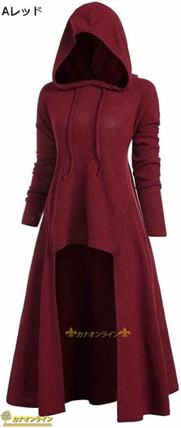 フード付きレッドロング ワンピース 楽天市場】ワンピース きれいめ