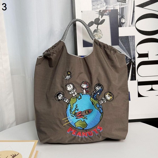 エコバッグ ボール チェーン刺繍ナイロン ハンドバッグ ショルダー