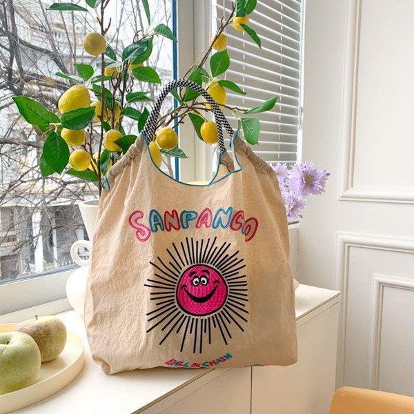 エコバッグ 日本のニッチ刺繍環境にやさしい布バッ 刺繍ナイロン