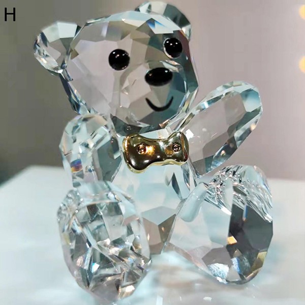 k9クリスタルガラス 熊 クマ 水晶 水晶置物 ペンダント