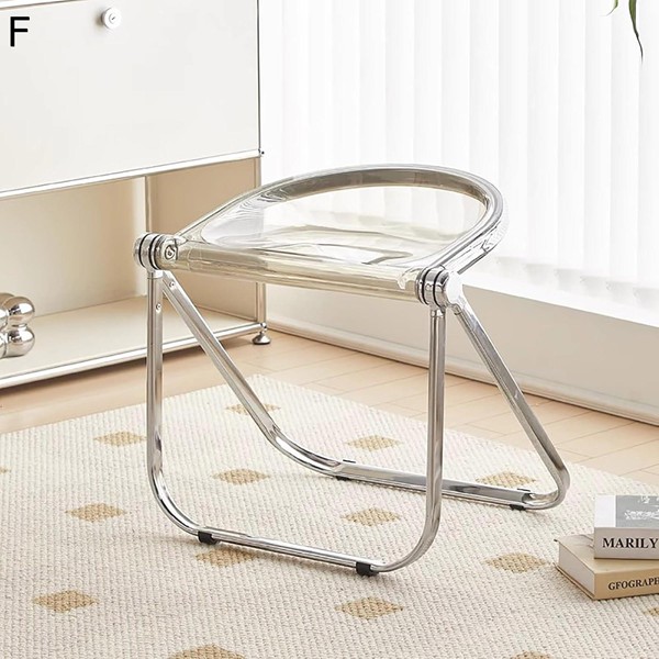 レビュー高評価の商品 透明 折りたたみ椅子 屋内 ダイニングチェア 積み重ね可能 テーブル・チェア・ハンモック