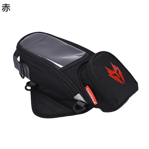 バイク用サイドバッグ、サドルバッグ（色：レッド系）｜バイク用バッグ