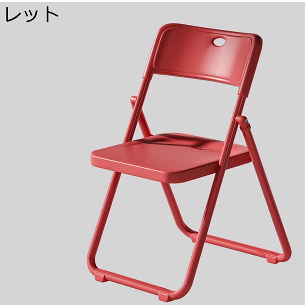 オフィスチェア パイプイス 折り畳みチェア ミーティングチェア 背付 コンパクト 省スペース 滑り止めゴム足 会議室用 講義 講習 勉強_3