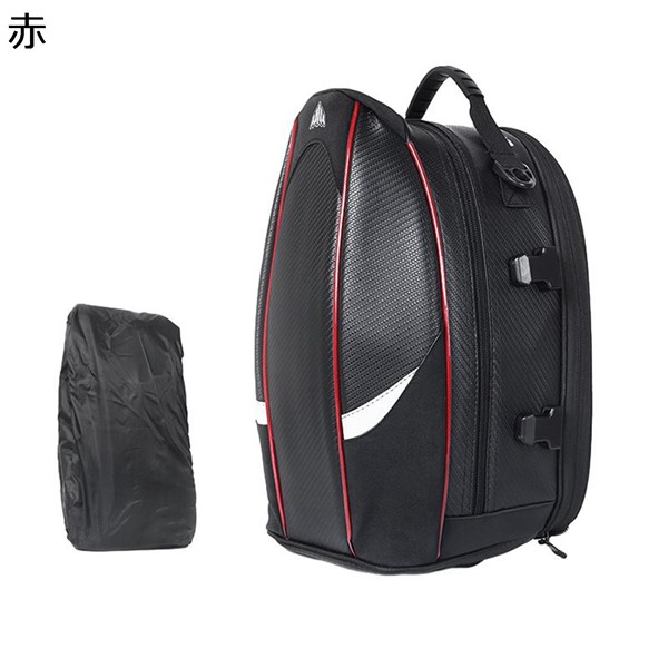 バイク用 シートバッグ 拡張機能あり カーボンツーリングバッグ ヘルメットバッグ 撥水 防水 耐久性 固定ベルト付き 大容量 大容量 耐傷 |  | 01