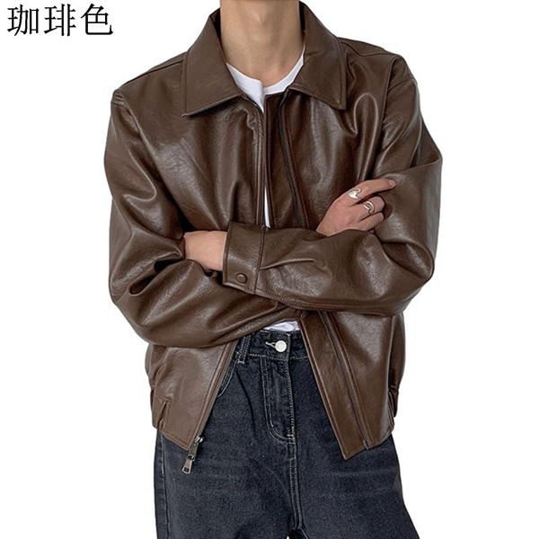 90s レザージャケット　ジップアップ 8175d7076e3ee4d777f8f20134a7dc