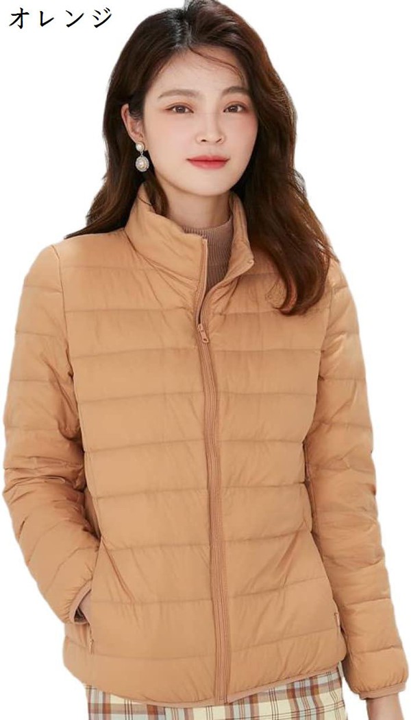 高級】HYKE ハイク ノーカラーコート 中綿ダウン カーキ キルティング