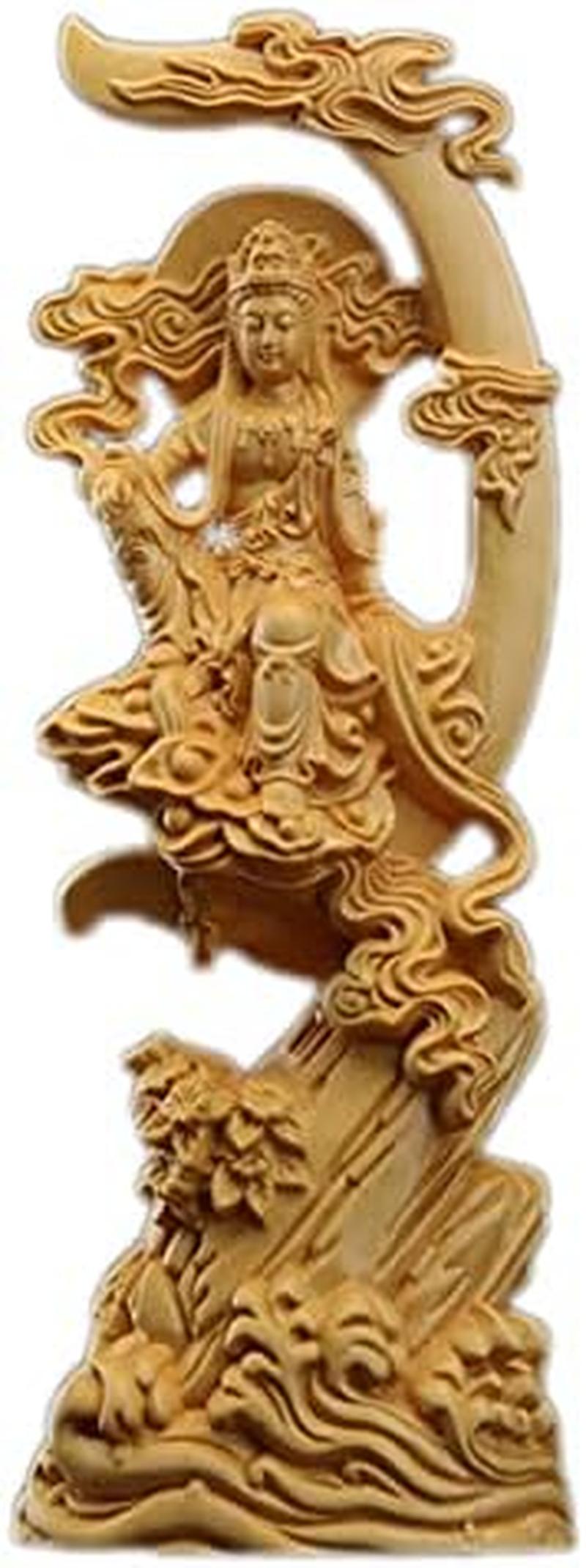 仏像『月光菩薩像』 彫像 彫刻 観音様 観音菩薩  木製　アンティーク 仏像 『月光菩薩像』 親しかっ 彫像 彫刻 観音様 観音菩薩 木製