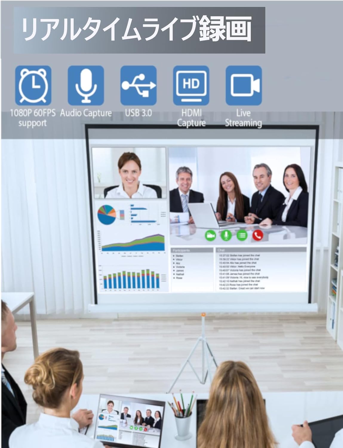 USB-C HDMIキャプチャーボード UVC対応 小型軽量 電源不要 4Kパススルー HD1080P 録画対応 HDMI変換アダプタ  ゲーム実況 ライブ配信 |  | 04