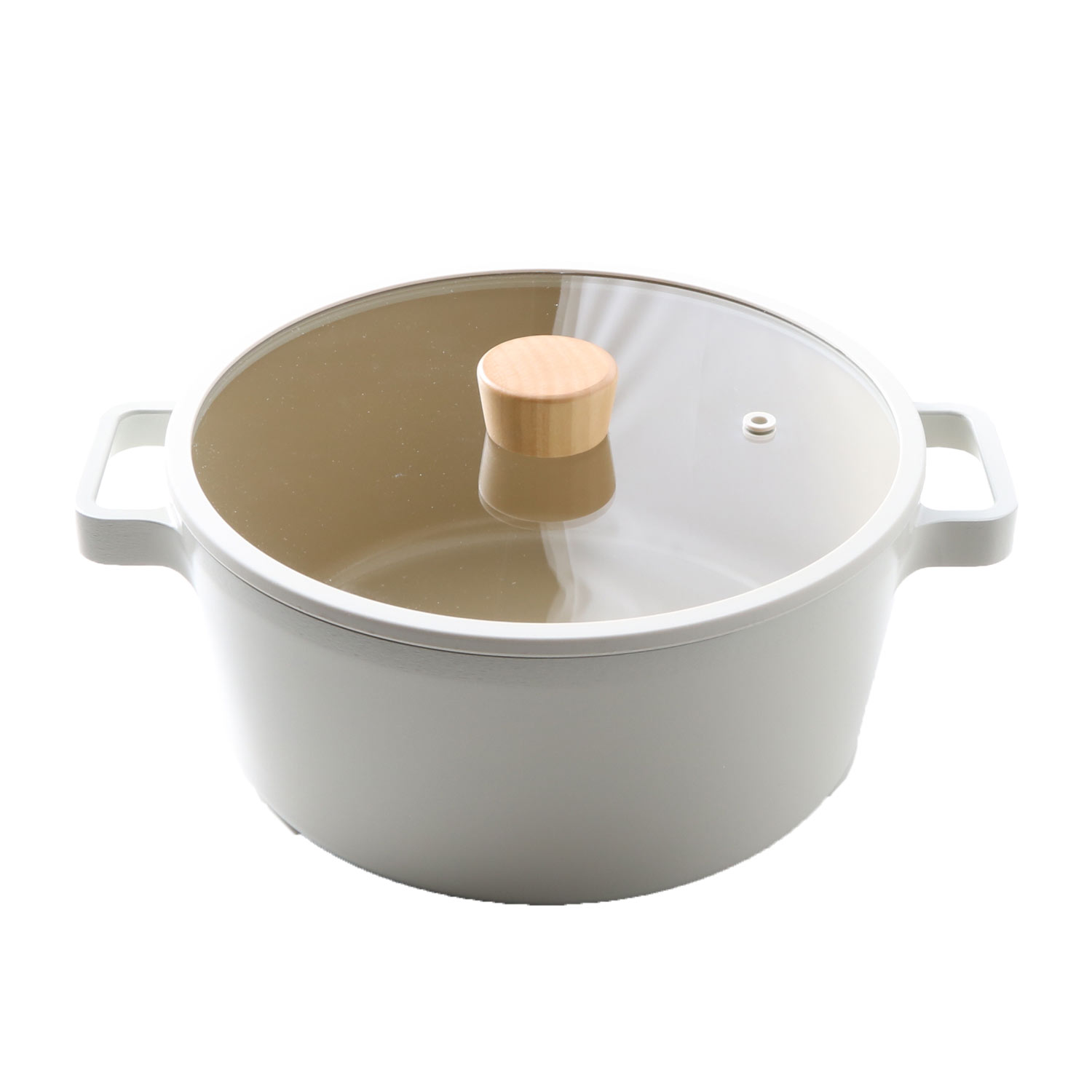【新品未使用】EVERY LOGOSTINA 両手鍋 キャセロール　24センチ FIKA キャセロール 両手鍋 蓋付き 24cm セラミック IH ガス コンロ