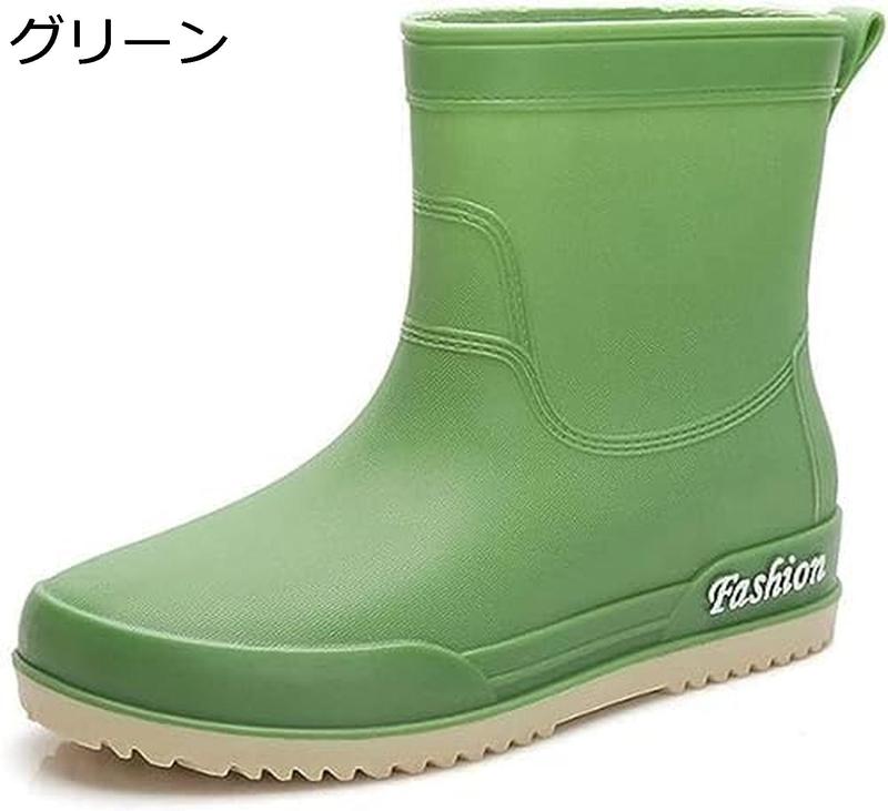 レインシューズ レインブーツ レディース お洒落レインブーツ 通勤 雨靴 長靴 ラバーレインショートブーツ ガーデンシューズ 柔らかい 雨 |  | 06