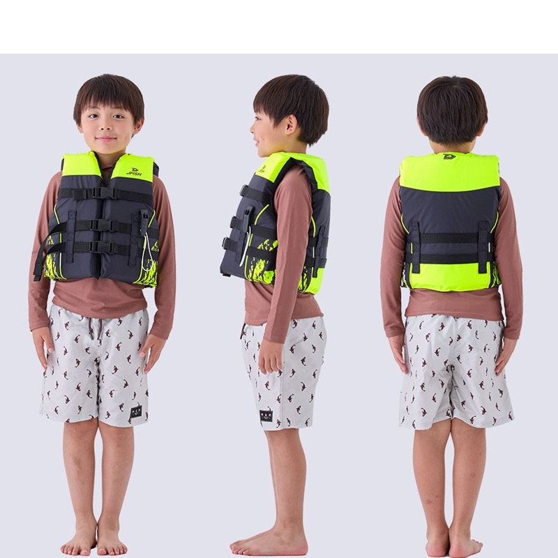 【新品未使用】　J FISH JUNIOR FISH ライフジャケット　子供用 J-FISH（ジェイフィッシュ） ライフジャケット 船検対応 キッズライフ