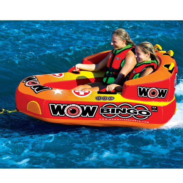 WOW(ワオ) ビンゴ 2人乗り W14-1060 水上バイクやボートで引っ張るインフレータブル式のトーイングチューブ