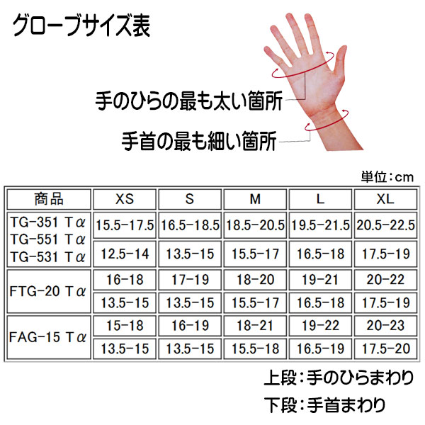 ZERO ゼロ サーモグローブ TG-551 Tα 冬用グローブ 5mm厚 真冬の関東以