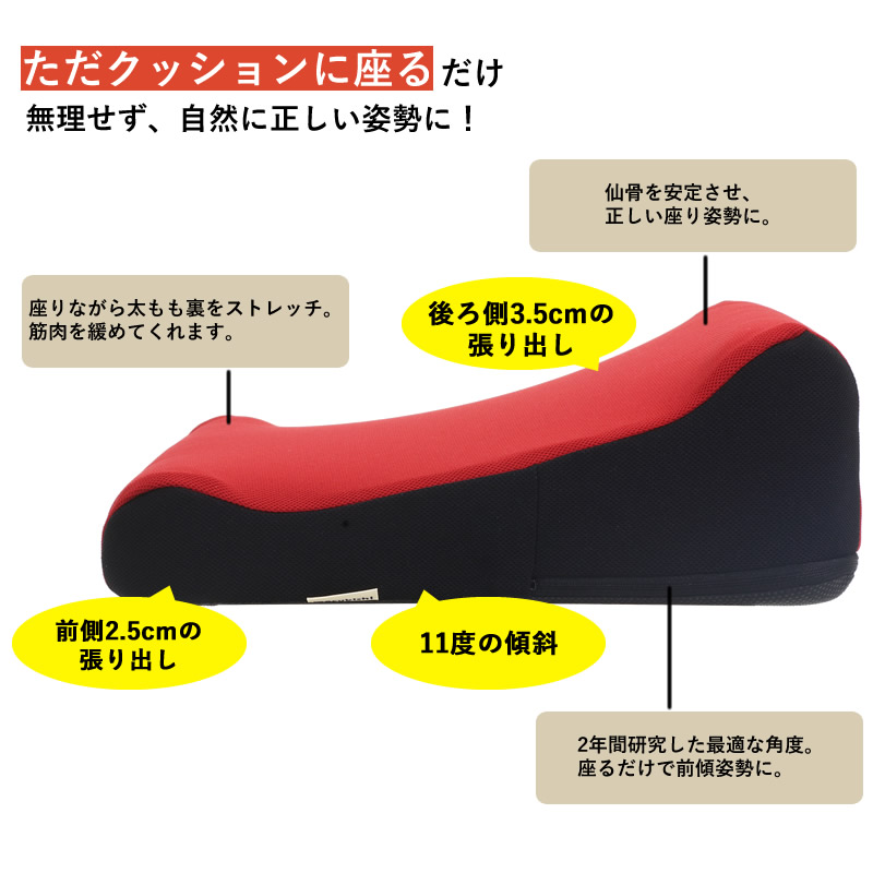 おまけ付き ろっかん式ストレッチクッション (送料無料) 椅子 座布団
