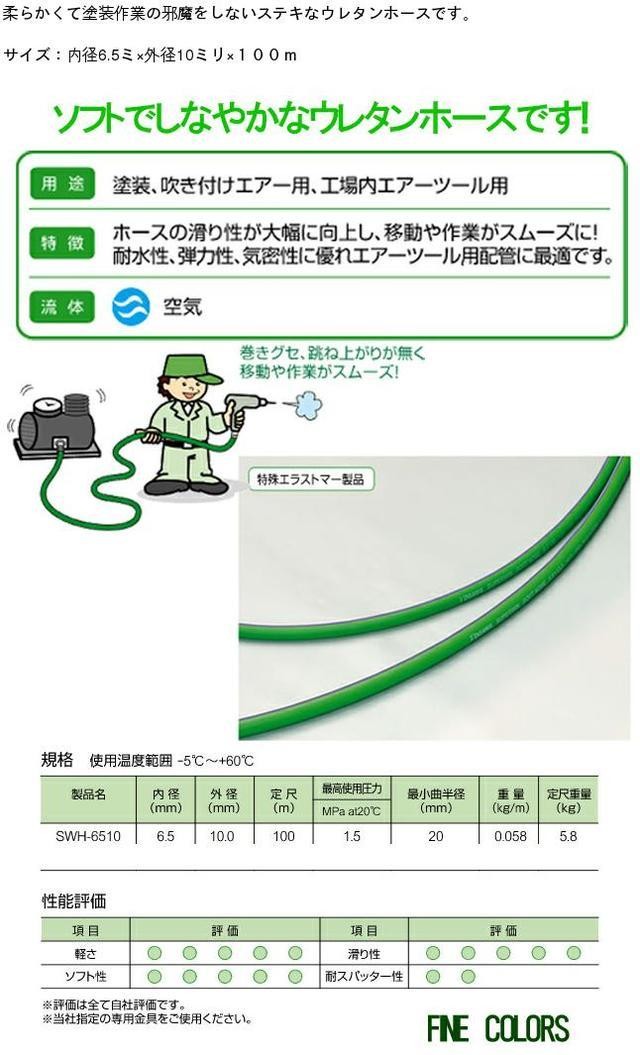 スーパーウィンソフトホースII6.5mm×10mm×100M （ SWH-6510）十川産業