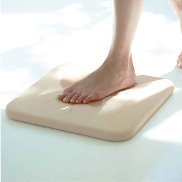 SOIL（ソイル） 日本製 バスマット 珪藻土 バスマットスクエア 速乾