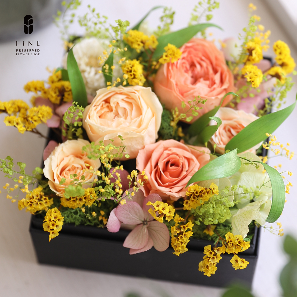 ＆BOX プリザーブドフラワー ボックスフラワー フラワーボックス
