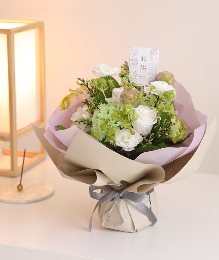 プリザーブドフラワー プレゼント ギフト 花 送料無料 花萌 はなめ 和御供 お供え お供えの花 お供え物 白 紫 ギフト 贈り物 花 ペット 仏花 お仏壇 |  | 02