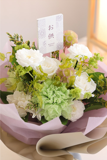 プリザーブドフラワー プレゼント ギフト 花 送料無料 花萌 はなめ 和御供 お供え お供えの花 お供え物 白 紫 ギフト 贈り物 花 ペット 仏花 お仏壇 |  | 03