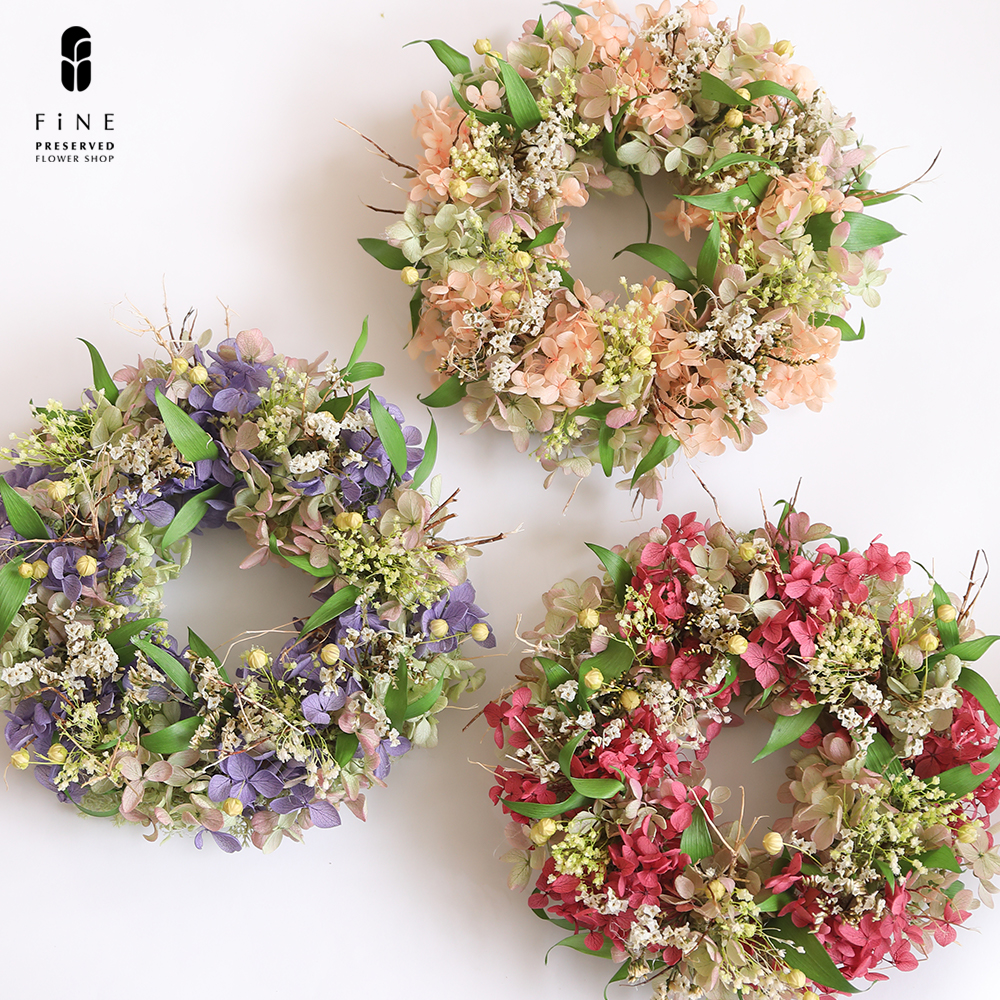 プリザーブドフラワー リース 花 女性 誕生日プレゼント スフレリース