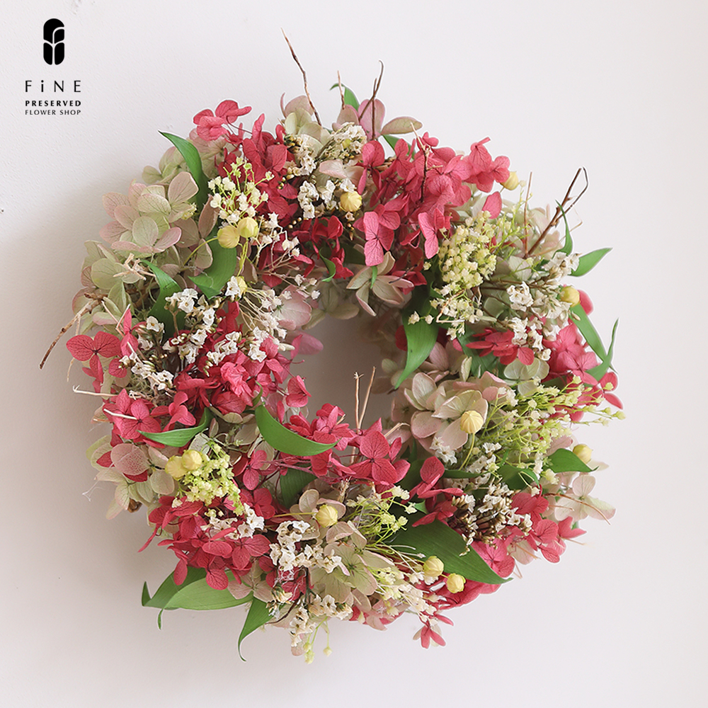 プリザーブドフラワー リース 花 女性 誕生日プレゼント スフレリース