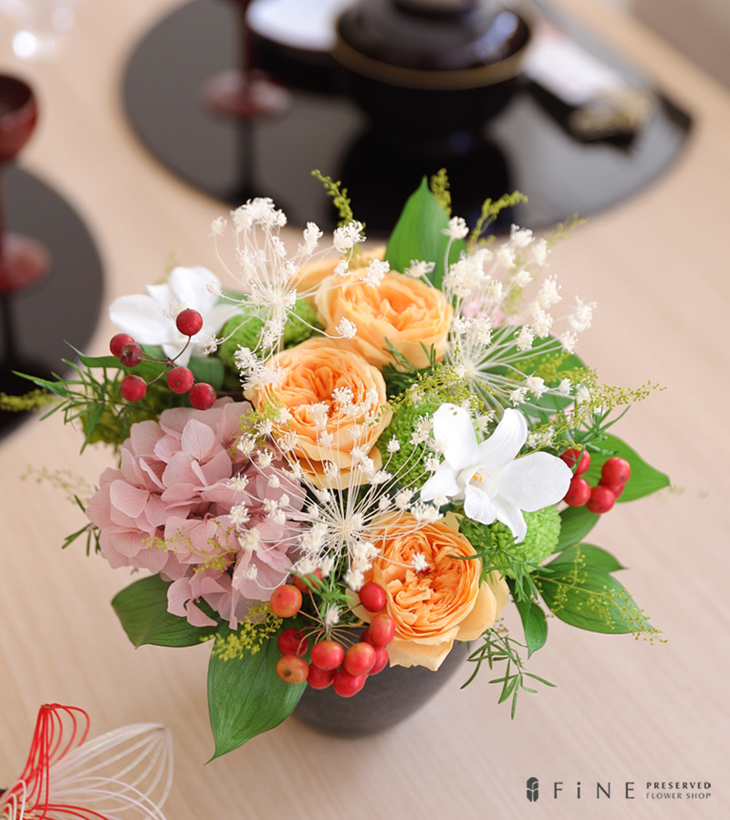 プリザーブドフラワー 母の日 ギフト プレゼント 瑛菜 えな 和風