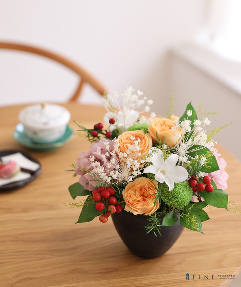 プリザーブドフラワー 母の日 ギフト プレゼント 瑛菜 えな 和風