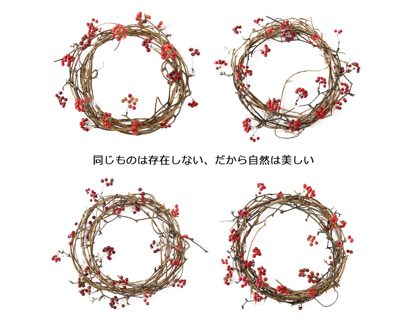 クリスマスリース　フレッシュ（セミオーダー・サンキライ) ４０cm３～６日後発送 クリスマス リース サンキライリース ギフト プレゼント 誕生日 迎春